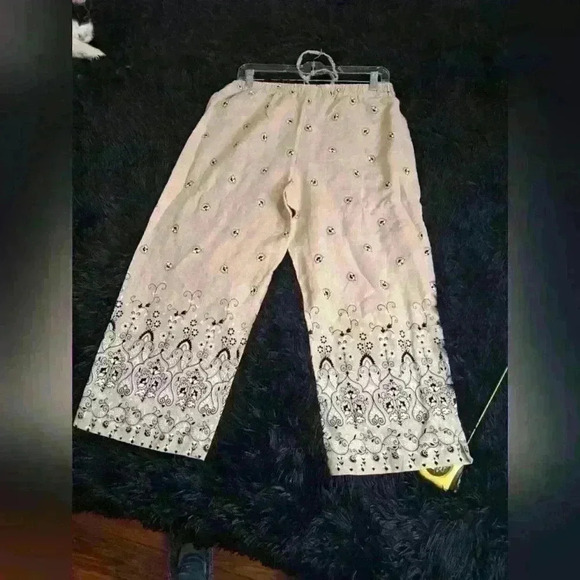 Briggs New York Comfort Waist Women Light Gray Summer Pants Size M/P - Picture 8 of 10